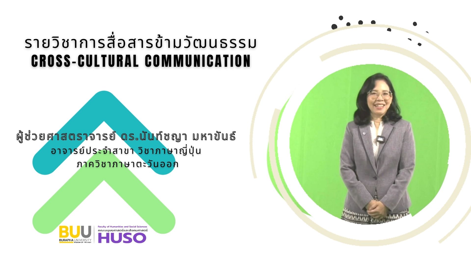 การสื่อสารข้ามวัฒนธรรม (Cross-Cultural Communication) HUSO006