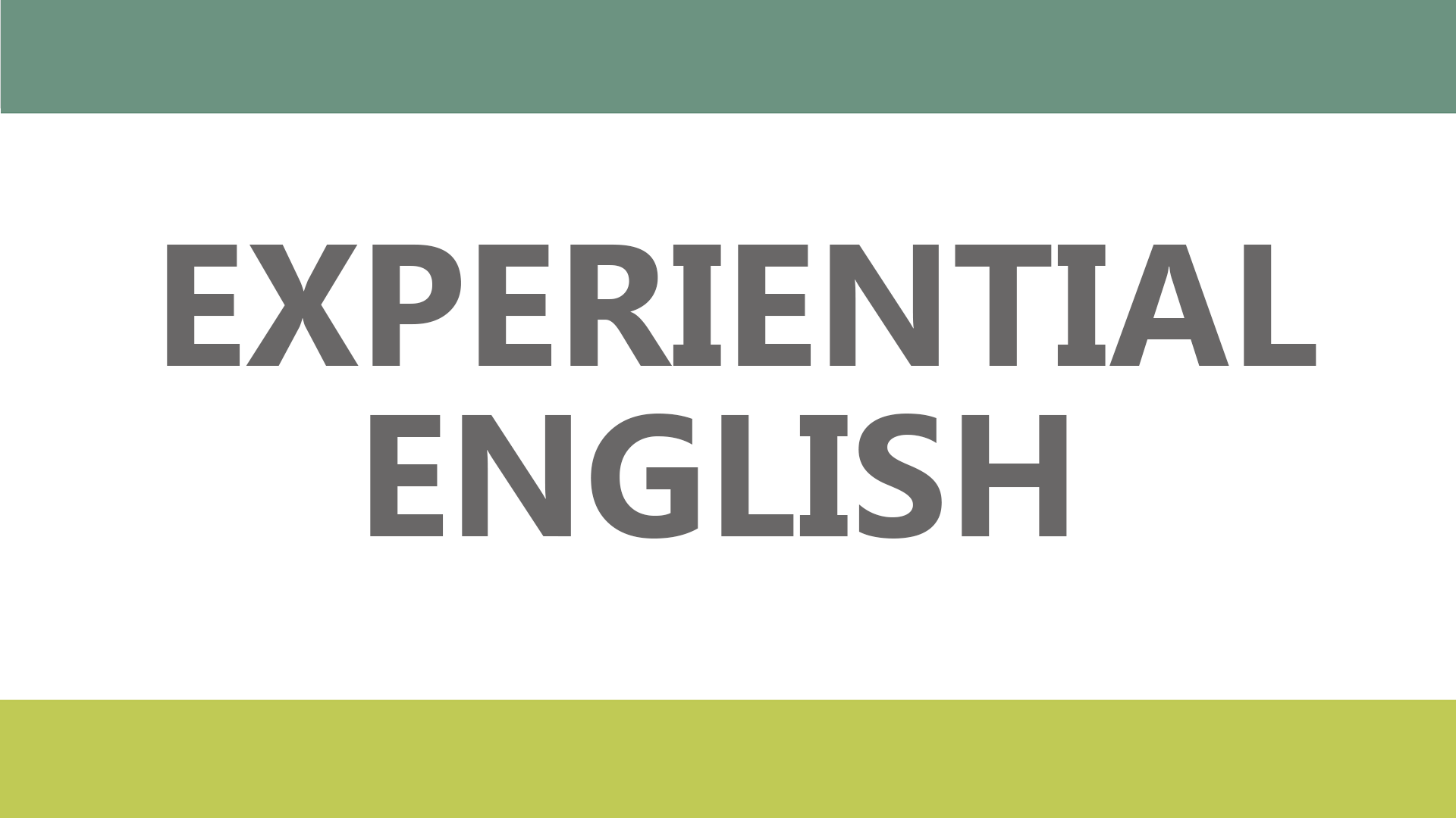 ภาษาอังกฤษเพื่อการเรียนรู้ชีวิตจริง (Experiential English) LI004
